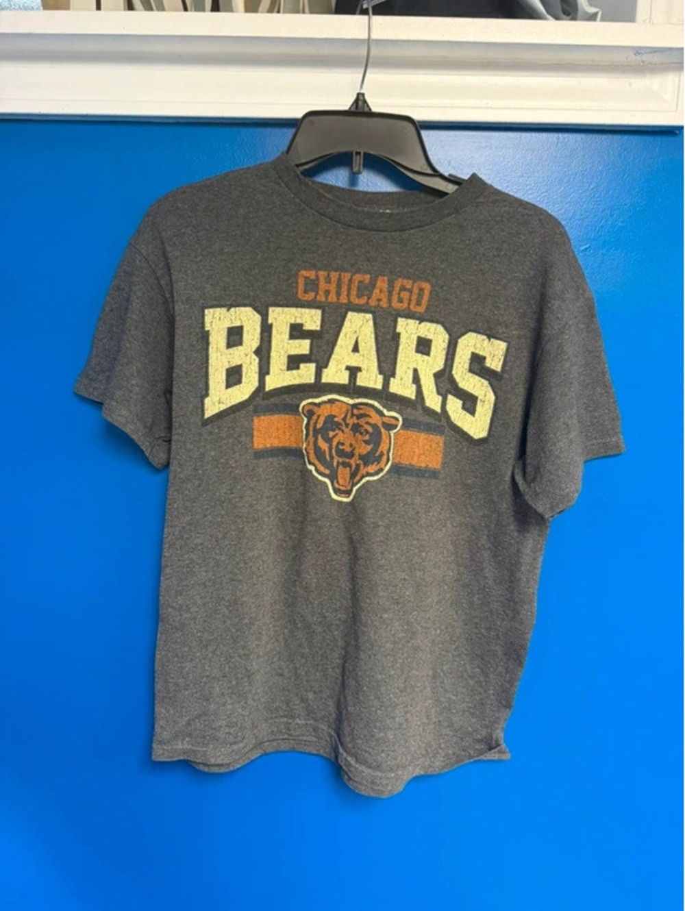 Chicago Bears Brandon Marshall 15 Distressed Graphic T-Shirt Small